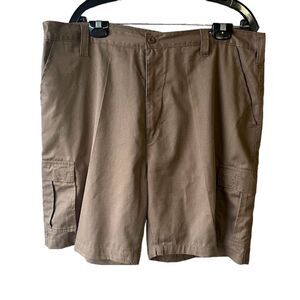 Vtg RUN AROUNDS Cargo Shorts Size 40 Cotton Blend Brown 80s 90s Men's